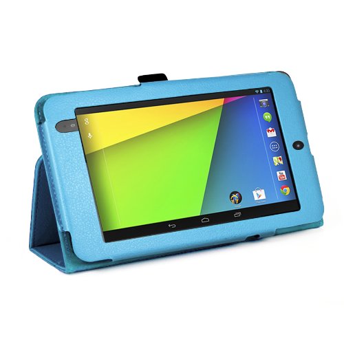 MOFRED Light Blue New Google Nexus 7 2 II Tablet (Launched July 2013) Case-MOFRED® Executive Multi Function Standby Case with Built-in Magnet for Sleep / Wake feature for the Google Nexus 7 II-2nd Generation Tablet 16GB or 32GB ,Qualcomm Snapdragon S4 1.5GHz Processor, 2GB RAM, WLAN, NFC, BT, 2x camera, Android 4.3 + Screen Protector + Stylus Pen (Available in Mutiple Colors) MOFRED Light Blue New Google Nexus 7 2 II Tablet (Launched July 2013) Case-MOFRED® Executive Multi Function Standby Case with Built-in Magnet for Sleep / Wake feature for the Google Nexus 7 II-2nd Generation Tablet 16GB or 32GB ,Qualcomm Snapdragon S4 1.5GHz Processor, 2GB RAM, WLAN, NFC, BT, 2x camera, Android 4.3 + Screen Protector + Stylus Pen (Available in Mutiple Colors)