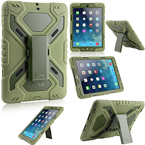 Multi Function Silicone Waterproof Shockproof Dustproof Rugged Apple iPad Air Case Cover with adjustable stand (New 2nd Gen Model) for Apple iPad Air/iPad 5 Color Army Green Multi Function Silicone Waterproof Shockproof Dustproof Rugged Apple iPad Air Case Cover with adjustable stand (New 2nd Gen Model) for Apple iPad Air/iPad 5 Color Army Green