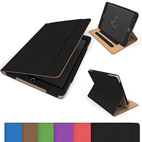 RC iPad Pro 12.9 Case, Executive Smart Folio - Faux Leather Cover (iPad Pro 12.9" Case), Black & Tan RC iPad Pro 12.9 Case, Executive Smart Folio - Faux Leather Cover (iPad Pro 12.9" Case), Black & Tan