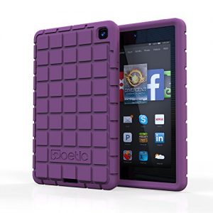Fire HD 6 Case - Poetic Amazon Fire HD 6 Case [GraphGrip Series] - Protective Silicone Skin Case for Amazon Kindle Fire HD 6 (2014) Lavender (3-Year Manufacturer Warranty from Poetic)