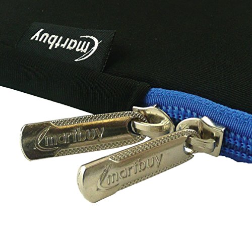 Emartbuy Water Resistant Neoprene Soft Zip Case Cover Sleeve for 10.1-Inch Lenovo Ideapad Miix 300 Tablet - Black/Blue Emartbuy Water Resistant Neoprene Soft Zip Case Cover Sleeve for 10.1-Inch Lenovo Ideapad Miix 300 Tablet - Black/Blue