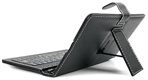 DURAGADGET Black Faux Leather Protective Micro USB QWERTY Keyboard Case with Built In Kick-Stand - Compatible with the Lenovo TAB 2 A8 / Lenovo IdeaPad MIIX 300 8" Tablet DURAGADGET Black Faux Leather Protective Micro USB QWERTY Keyboard Case with Built In Kick-Stand - Compatible with the Lenovo TAB 2 A8 / Lenovo IdeaPad MIIX 300 8" Tablet