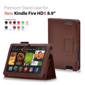 CaseGuru Amazon Kindle Fire HDX 8.9 inch Leather Case Cover and Flip Stand Wallet Plus Capacitive Stylus Pen (Brown) CaseGuru Amazon Kindle Fire HDX 8.9 inch Leather Case Cover and Flip Stand Wallet Plus Capacitive Stylus Pen (Brown)