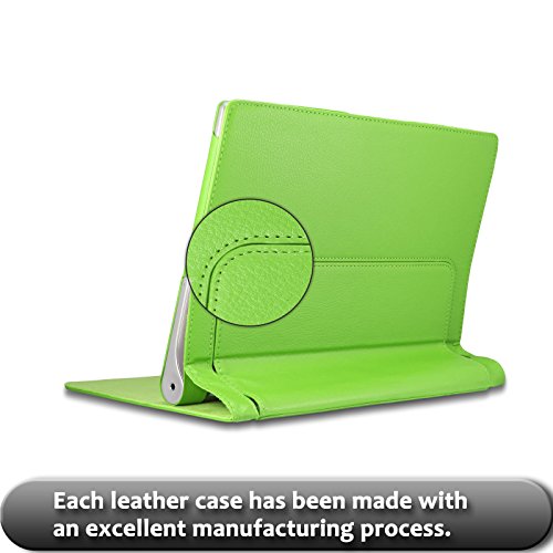 Infiland Lenovo Yoga Tablet 2 10.1 Case Cover- Folio PU Leather Slim Stand Case Cover for Lenovo Yoga Tablet 2 10.1-Inch Android and Windows Version (with Auto Sleep / Wake Feature)(Green) Infiland Lenovo Yoga Tablet 2 10.1 Case Cover- Folio PU Leather Slim Stand Case Cover for Lenovo Yoga Tablet 2 10.1-Inch Android and Windows Version (with Auto Sleep / Wake Feature)(Green)