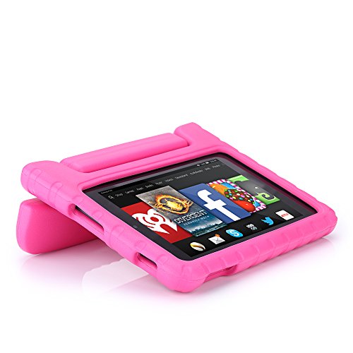 Fire HD 6 Case - MoKo Kids Shock Proof Convertible Handle Light Weight Super Protective Stand Cover for Amazon Kindle Fire HD 6 Inch 2014 Tablet, Magenta Fire HD 6 Case - MoKo Kids Shock Proof Convertible Handle Light Weight Super Protective Stand Cover for Amazon Kindle Fire HD 6 Inch 2014 Tablet, Magenta