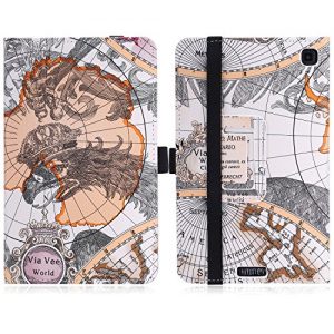 Fire HD 6 Case - MoKo Slim Folding Cover for Amazon Kindle Fire HD 6 Inch 2014 Tablet, Map A