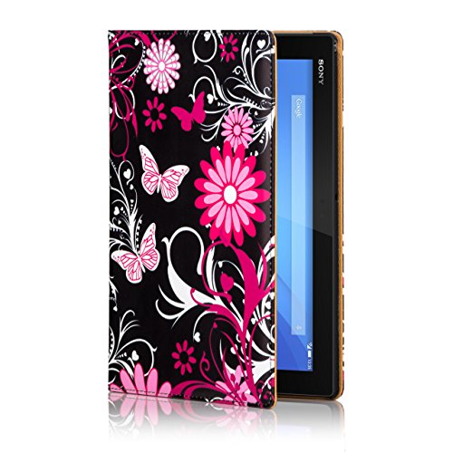32nd® Designer Book Style Faux Leather Folio Case Cover for Sony Xperia Z4 Tablet (SGP771) - Gerbera Design 32nd® Designer Book Style Faux Leather Folio Case Cover for Sony Xperia Z4 Tablet (SGP771) - Gerbera Design