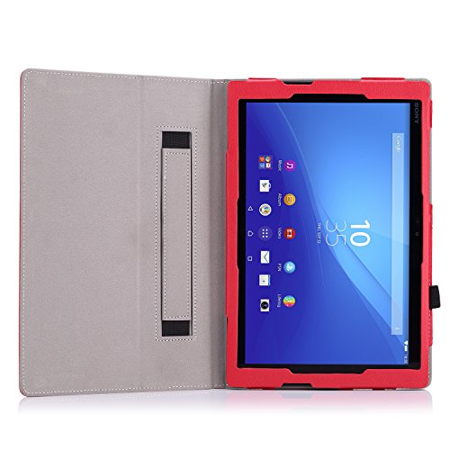 MoKo Sony Xperia Z4 Tablet Case - Slim Folding Cover Case for Sony Xperia Z4 Tablet 10.1 inch 2015 Andriod 5.0 Device, RED MoKo Sony Xperia Z4 Tablet Case - Slim Folding Cover Case for Sony Xperia Z4 Tablet 10.1 inch 2015 Andriod 5.0 Device, RED