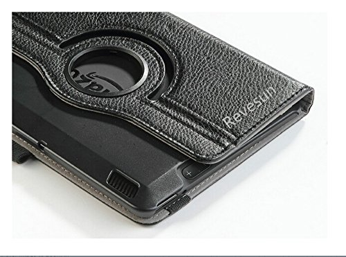 Kindle Fire HDX 7 Case, Revesun(TM) 360 Rotating PU Leather Case Cover for Amazon Kindle Fire HDX 7.0 Inch 2013 Gen with Smart Cover Auto Wake/Sleep Feature and Stylus (Black) Kindle Fire HDX 7 Case, Revesun(TM) 360 Rotating PU Leather Case Cover for Amazon Kindle Fire HDX 7.0 Inch 2013 Gen with Smart Cover Auto Wake/Sleep Feature and Stylus (Black)