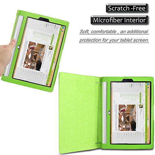 Infiland Lenovo Yoga Tablet 2 10.1 Case Cover- Folio PU Leather Slim Stand Case Cover for Lenovo Yoga Tablet 2 10.1-Inch Android and Windows Version (with Auto Sleep / Wake Feature)(Green) Infiland Lenovo Yoga Tablet 2 10.1 Case Cover- Folio PU Leather Slim Stand Case Cover for Lenovo Yoga Tablet 2 10.1-Inch Android and Windows Version (with Auto Sleep / Wake Feature)(Green)
