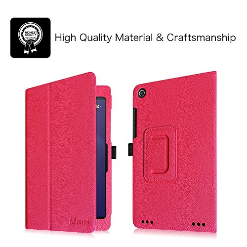 Linx 8 inch / Linx 810 8-Inch Tablet Case - Fintie Premium Vegan Leather Folio Stand Cover with Stylus Loop for Linx 8-inch Windows 8 / Linx 810 8-Inch Windows 10 Tablet, Magenta Linx 8 inch / Linx 810 8-Inch Tablet Case - Fintie Premium Vegan Leather Folio Stand Cover with Stylus Loop for Linx 8-inch Windows 8 / Linx 810 8-Inch Windows 10 Tablet, Magenta