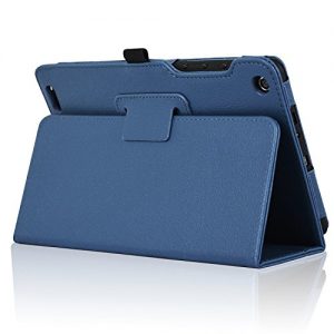 Linx 8 inch / Linx 810 8-Inch Tablet Case, ACdream Premium PU Leather Cover Case for Linx 8 inch Tablet Windows 8 / Linx 810 8-Inch Tablet Windows 10, Dark Blue