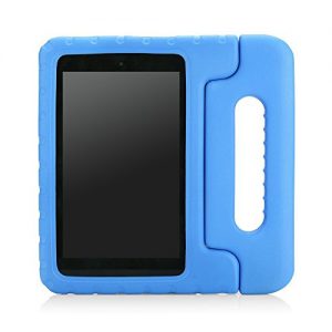 Fire HD 6 Case - MoKo Kids Shock Proof Convertible Handle Light Weight Super Protective Stand Cover for Amazon Kindle Fire HD 6 Inch 2014 Tablet, Blue