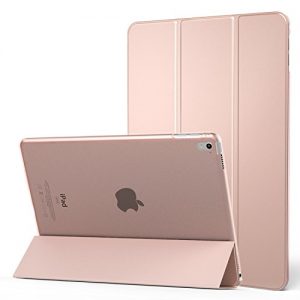 iPad Pro 9.7 Case, MoKo Ultra Slim Lightweight Smart-shell Stand Cover with Translucent Frosted Back Protector for Apple iPad Pro 9.7 Inch 2016 Release Tablet, Rose GOLD (with Auto Wake / Sleep)