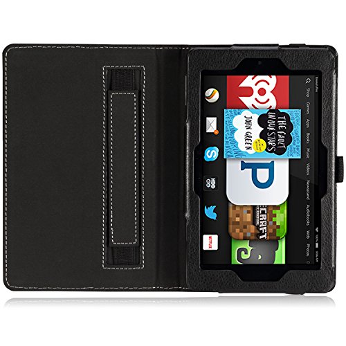Fire HD 6 Case - MoKo Slim Folding Cover for Amazon Kindle Fire HD 6 Inch 2014 Tablet, Black (with Smart Cover Auto Wake/Sleep) Fire HD 6 Case - MoKo Slim Folding Cover for Amazon Kindle Fire HD 6 Inch 2014 Tablet, Black (with Smart Cover Auto Wake/Sleep)
