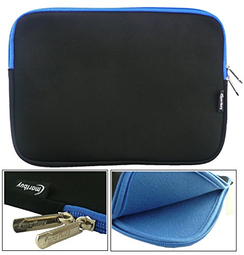 Emartbuy Water Resistant Neoprene Soft Zip Case Cover Sleeve for 10.1-Inch Lenovo Ideapad Miix 300 Tablet - Black/Blue Emartbuy Water Resistant Neoprene Soft Zip Case Cover Sleeve for 10.1-Inch Lenovo Ideapad Miix 300 Tablet - Black/Blue