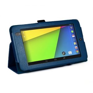 MOFRED® Royal Blue New Google Nexus 7 2 II Tablet (Launched July 2013) Case-(Second Updated Version of Case)-MOFRED® Executive Multi Function Case with Built-in Magnet for Sleep / Wake feature for the Google Nexus 7 II-2nd Generation Tablet 16GB or 32GB eMMC ,Qualcomm Snapdragon S4 1.5GHz Processor, Screen Protector + Stylus Pen (Available in Mutiple Colors)