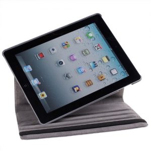 Multi-Function Leather Stand Case / Cover / Viewing Stand For Apple iPad 4 v4 4th Generation, Also fit for iPad 3 & iPad 2 , Full Premium Leather (PU) + PC Surface, KXC0024 Cherry