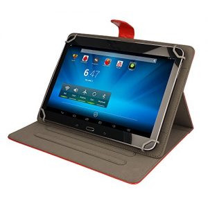 TECHGEAR® [Stellar (10)] Universal Case for Linx 10 Inch Tablets - Protective Case with Viewing Stand (RED)