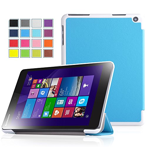 ELTD Lenovo MiiX 3-830 Case - Ultra Slim Lightweight Smart Case Cover for Lenovo MIIX 3 7.85-Inch Tablet with Auto Sleep/Wake Function (For Lenovo Miix 3-830, Blue) ELTD Lenovo MiiX 3-830 Case - Ultra Slim Lightweight Smart Case Cover for Lenovo MIIX 3 7.85-Inch Tablet with Auto Sleep/Wake Function (For Lenovo Miix 3-830, Blue)