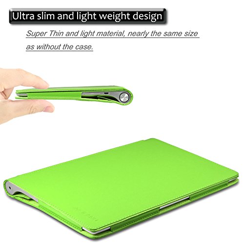 Infiland Lenovo Yoga Tablet 2 10.1 Case Cover- Folio PU Leather Slim Stand Case Cover for Lenovo Yoga Tablet 2 10.1-Inch Android and Windows Version (with Auto Sleep / Wake Feature)(Green) Infiland Lenovo Yoga Tablet 2 10.1 Case Cover- Folio PU Leather Slim Stand Case Cover for Lenovo Yoga Tablet 2 10.1-Inch Android and Windows Version (with Auto Sleep / Wake Feature)(Green)