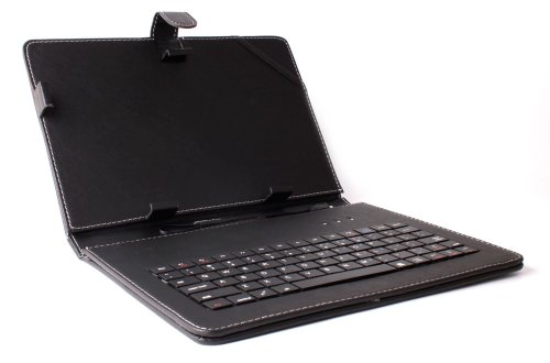 DURAGADGET Keyboard Case for Linx 1010 Windows 8 Tablet & Linx 10 Inch - Durable Faux Leather Protective Case Cover With Micro USB Keyboard DURAGADGET Keyboard Case for Linx 1010 Windows 8 Tablet & Linx 10 Inch - Durable Faux Leather Protective Case Cover With Micro USB Keyboard