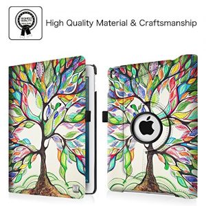 Fintie iPad Pro 9.7 Case - 360 Degree Rotating Stand Case with Smart Cover Auto Sleep / Wake Feature for Apple iPad Pro 9.7 Inch (2016 Version), Love Tree