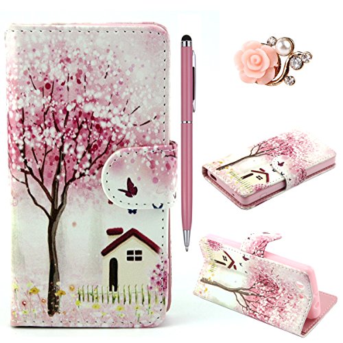 Felfy Beautiful Trees PU Leather Flip Case Wallet Cover for Sony Xperia Z3 + 1x Pink Flower Dust Plug + 1x Pink Stylus Felfy Beautiful Trees PU Leather Flip Case Wallet Cover for Sony Xperia Z3 + 1x Pink Flower Dust Plug + 1x Pink Stylus