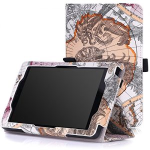 Fire HD 6 Case - MoKo Slim Folding Cover for Amazon Kindle Fire HD 6 Inch 2014 Tablet, Map A