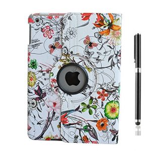 inShang iPad Air iPad 5 Case Cover Stand, Novelty Flower Pattern with Automatic Wake / Sleep, 360 degree rotating Case