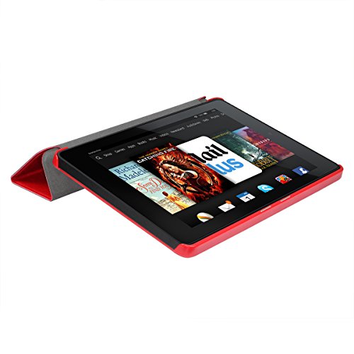 Swees New Amazon Kindle Fire HD 6 Tablet (2014 Oct Release) SmartShell Case Cover Ultra Slim Lightweight with Auto Sleep / Wake Feature (will only fit Amazon Kindle Fire HD 6-inch Tablet 2014 Release) - Red Swees New Amazon Kindle Fire HD 6 Tablet (2014 Oct Release) SmartShell Case Cover Ultra Slim Lightweight with Auto Sleep / Wake Feature (will only fit Amazon Kindle Fire HD 6-inch Tablet 2014 Release) - Red