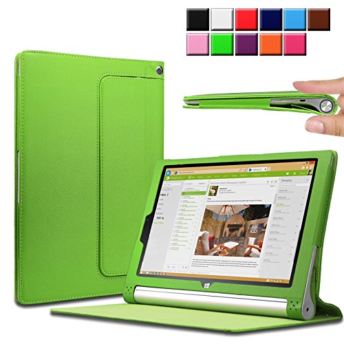 Infiland Lenovo Yoga Tablet 2 10.1 Case Cover- Folio PU Leather Slim Stand Case Cover for Lenovo Yoga Tablet 2 10.1-Inch Android and Windows Version (with Auto Sleep / Wake Feature)(Green) Infiland Lenovo Yoga Tablet 2 10.1 Case Cover- Folio PU Leather Slim Stand Case Cover for Lenovo Yoga Tablet 2 10.1-Inch Android and Windows Version (with Auto Sleep / Wake Feature)(Green)