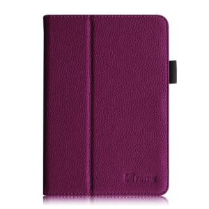 Fintie Amazon Kindle Fire HDX 7 Folio Case - Slim Fit Folio Premium Vegan Leather Stand Cover with Auto Sleep/Wake for Kindle Fire HDX 7" (3rd generation - 2013 release), Purple