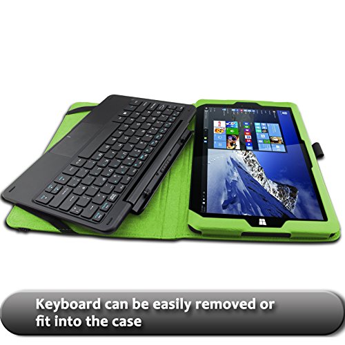 Infiland Linx 1010B / Linx 1010 10.1-Inch Tablet Case Cover- Folio PU Leather Slim Stand Case Cover for Linx 1010B 10.1 Inch Windows 10 Tablet With Keyboard Bundle And Compatible with Linx 1010 10.1-Inch Tablet (Tablet and Keyboard are NOT included)(Green) Infiland Linx 1010B / Linx 1010 10.1-Inch Tablet Case Cover- Folio PU Leather Slim Stand Case Cover for Linx 1010B 10.1 Inch Windows 10 Tablet With Keyboard Bundle And Compatible with Linx 1010 10.1-Inch Tablet (Tablet and Keyboard are NOT included)(Green)