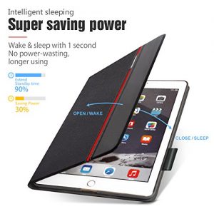 AUAUA iPad Pro 9.7 Case, iPad Pro 9.7 Leather Case with Smart Cover Auto Sleep/Wake +Screen Protection Film for Apple iPad Pro 9.7 inch Apple Tablet (Blank)