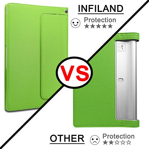 Infiland Lenovo Yoga Tablet 2 10.1 Case Cover- Folio PU Leather Slim Stand Case Cover for Lenovo Yoga Tablet 2 10.1-Inch Android and Windows Version (with Auto Sleep / Wake Feature)(Green) Infiland Lenovo Yoga Tablet 2 10.1 Case Cover- Folio PU Leather Slim Stand Case Cover for Lenovo Yoga Tablet 2 10.1-Inch Android and Windows Version (with Auto Sleep / Wake Feature)(Green)