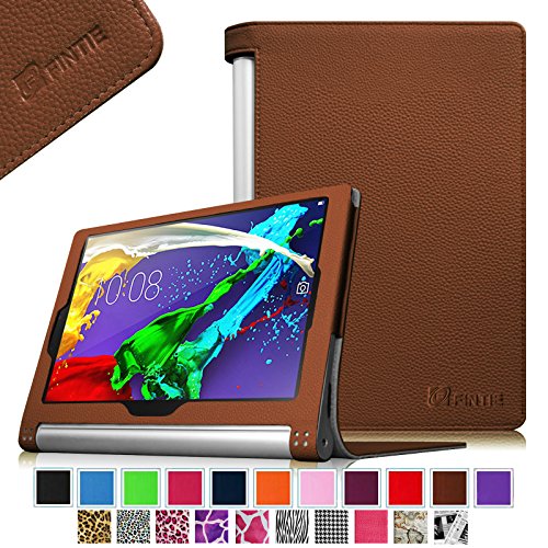 Fintie Lenovo Yoga Tablet 2 10.1 Folio Case Cover with Auto Sleep / Wake Feature (Fit Lenovo Yoga Tablet 2 10.1-Inch Android and Windows Version), Brown Fintie Lenovo Yoga Tablet 2 10.1 Folio Case Cover with Auto Sleep / Wake Feature (Fit Lenovo Yoga Tablet 2 10.1-Inch Android and Windows Version), Brown