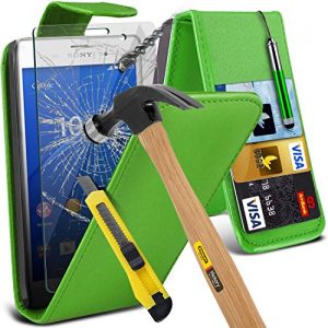 i-Tronixs ( Green )Sony Xperia Z3+ case [/Z3 Plus/Z4/Sony E6553/Z3+ dual/Plus/E6533 ] Case Premium Quality PU Leather Flip With Credit / Debit Card Slot Case Skin Cover With LCD Screen Protector Guard, Polishing Cloth & Mini Retractable Stylus Pen