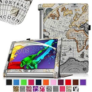 Fintie Lenovo Yoga Tablet 2 10.1 Folio Case Cover with Auto Sleep / Wake Feature (Fit Lenovo Yoga Tablet 2 10.1-Inch Android and Windows Version), Map