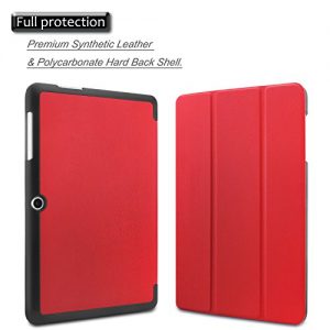 Infiland Acer Iconia One 10 B3-A20 Case Cover- Ultra Slim Lightweight Shell Stand Cover for Acer Iconia One 10 B3-A20 10.1-Inch Tablet(Red)
