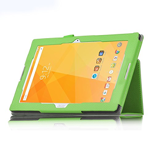 Acer Iconia One 10 B3-A20 Case - IVSO Slim-Book Stand Cover Case for Acer Iconia One 10 B3-A20 10.1-Inch Tablet (Green) Acer Iconia One 10 B3-A20 Case - IVSO Slim-Book Stand Cover Case for Acer Iconia One 10 B3-A20 10.1-Inch Tablet (Green)