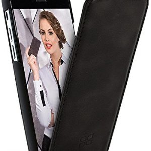 Bouletta Leather Phone Case for Apple iPhone 6 / iPhone 6S [Flip Case Rustic Black]