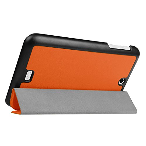 Acer Iconia B1-770 Slim Shell Case,Mama Mouth Ultra Slim Lightweight 3-folding PU Leather Standing Cover For 7" Acer Iconia B1-770 Android Tablet,Orange Acer Iconia B1-770 Slim Shell Case,Mama Mouth Ultra Slim Lightweight 3-folding PU Leather Standing Cover For 7" Acer Iconia B1-770 Android Tablet,Orange