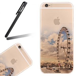 iPhone 6S Case, iPhone 6 Case, Ukayfe Colorful Printing Perfect Fit TPU Silicone Gel Soft Clear Case Cover for iPhone 6S (2015)/ iPhone 6 (2014) - BA London Eye iPhone 6S Case, iPhone 6 Case, Ukayfe Colorful Printing Perfect Fit TPU Silicone Gel Soft Clear Case Cover for iPhone 6S (2015)/ iPhone 6 (2014) - BA London Eye