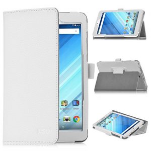 Acer Iconia One 8 B1-850 Case - IVSO Slim-Book Stand Cover Case for Acer Iconia One 8 B1-850 inch Tablet (White)