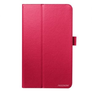 Acer Iconia One 8 B1-820 case, Pasonomi® Premium PU Leather Folio Case Stand Cover for Acer Iconia One 8 B1-820 8 inch Tablet (Litchi Series Hot Pink)