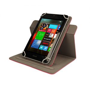 TECHGEAR® [Cosmic (8)] Universal Case for Acer Iconia One 8 (B1-810) - 360 Degree Rotating & Detachable Holder Case with Viewing stand (PINK)