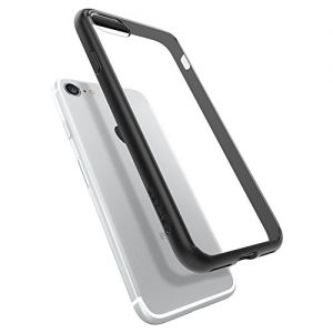 iPhone 7 Case, Spigen® [Ultra Hybrid] AIR CUSHION [Black] Clear back panel + TPU bumper for iPhone 7 (2016) - (042CS20446)