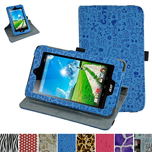 Acer Iconia B1-770 Rotating Case,Mama Mouth 360 Degree Rotary Stand With Cute Lovely Pattern Cover For 7" Acer Iconia B1-770 Android Tablet,Blue Acer Iconia B1-770 Rotating Case,Mama Mouth 360 Degree Rotary Stand With Cute Lovely Pattern Cover For 7" Acer Iconia B1-770 Android Tablet,Blue