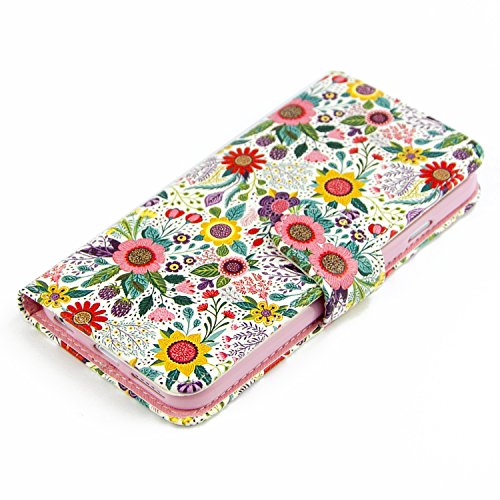 iPhone 6S Wallet Case, Dimaka Floral Pattern Flower Wallet Case, with Flip Stand Card Slots Cash Compartment, Premium PU Leather with Strap Hole for iPhone 6/6S 4.7" Bush Flower iPhone 6S Wallet Case, Dimaka Floral Pattern Flower Wallet Case, with Flip Stand Card Slots Cash Compartment, Premium PU Leather with Strap Hole for iPhone 6/6S 4.7" Bush Flower